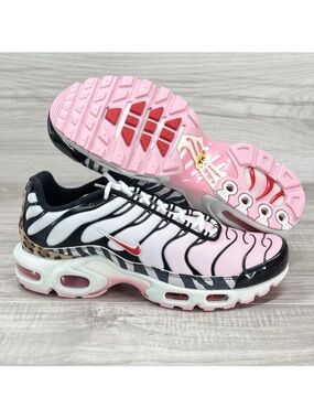Nike Women's Pink, Black & White Animal-Accent Athletic Sneakers